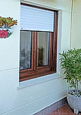 ventana de PVC imitación madera